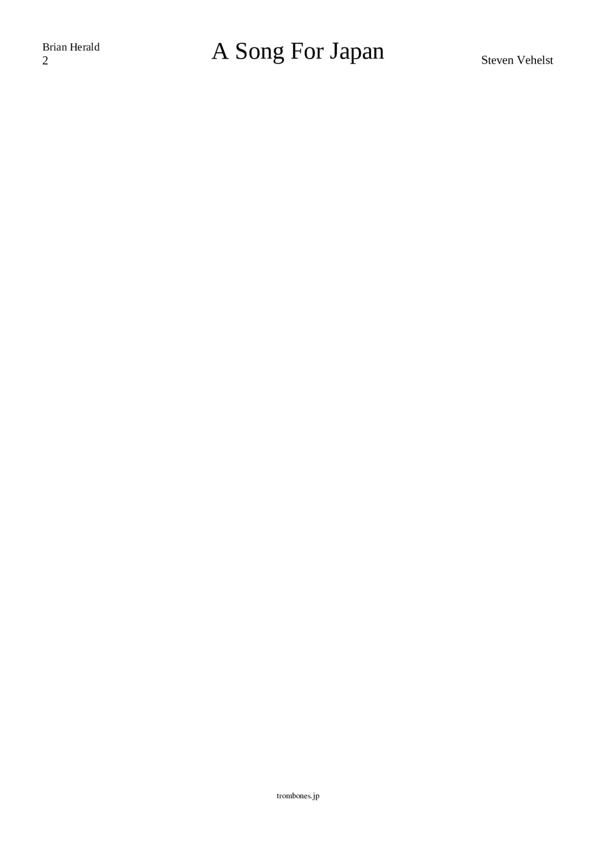 A Song for Japan - Page 1