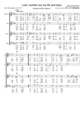 Lord number out my life and days