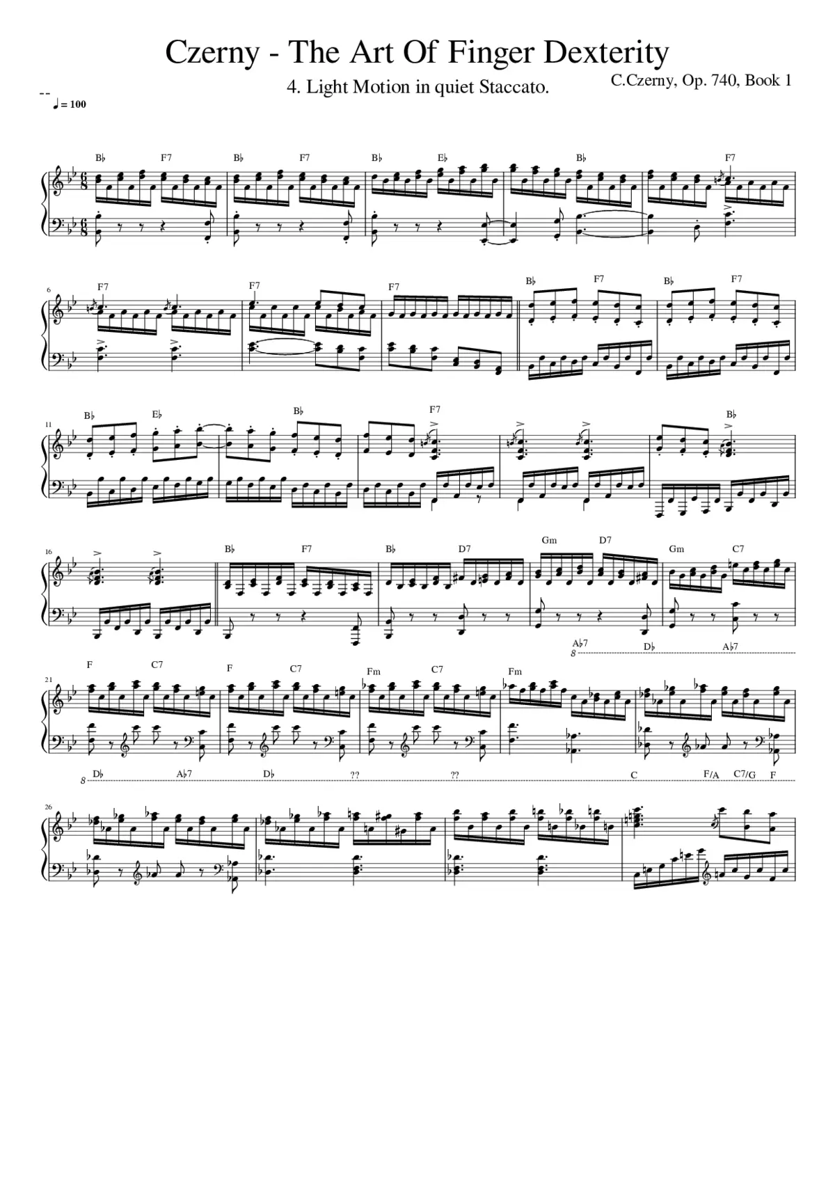 The Art of Finger Dexterity Op.740 - Page 1