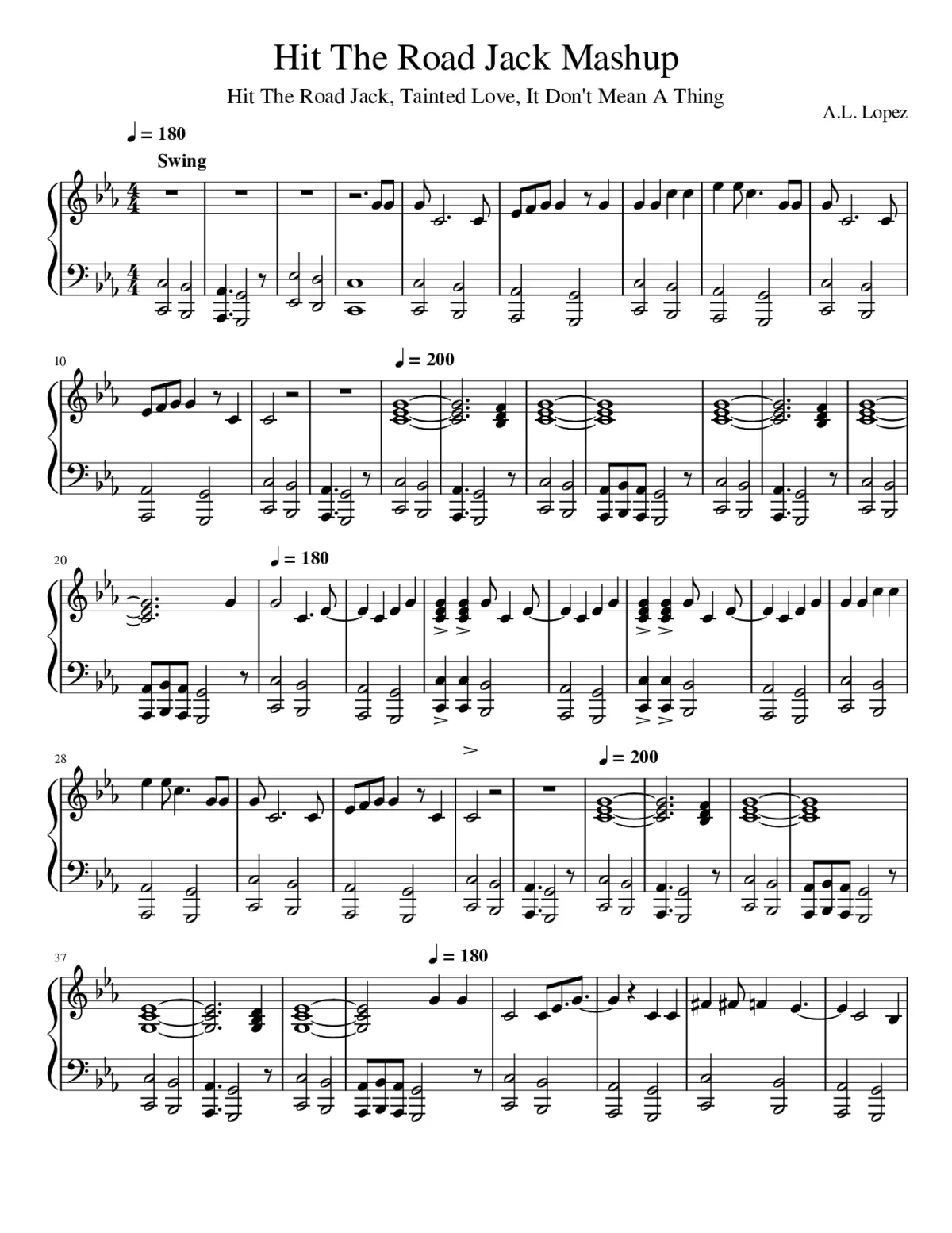 hit the road jack - Page 1