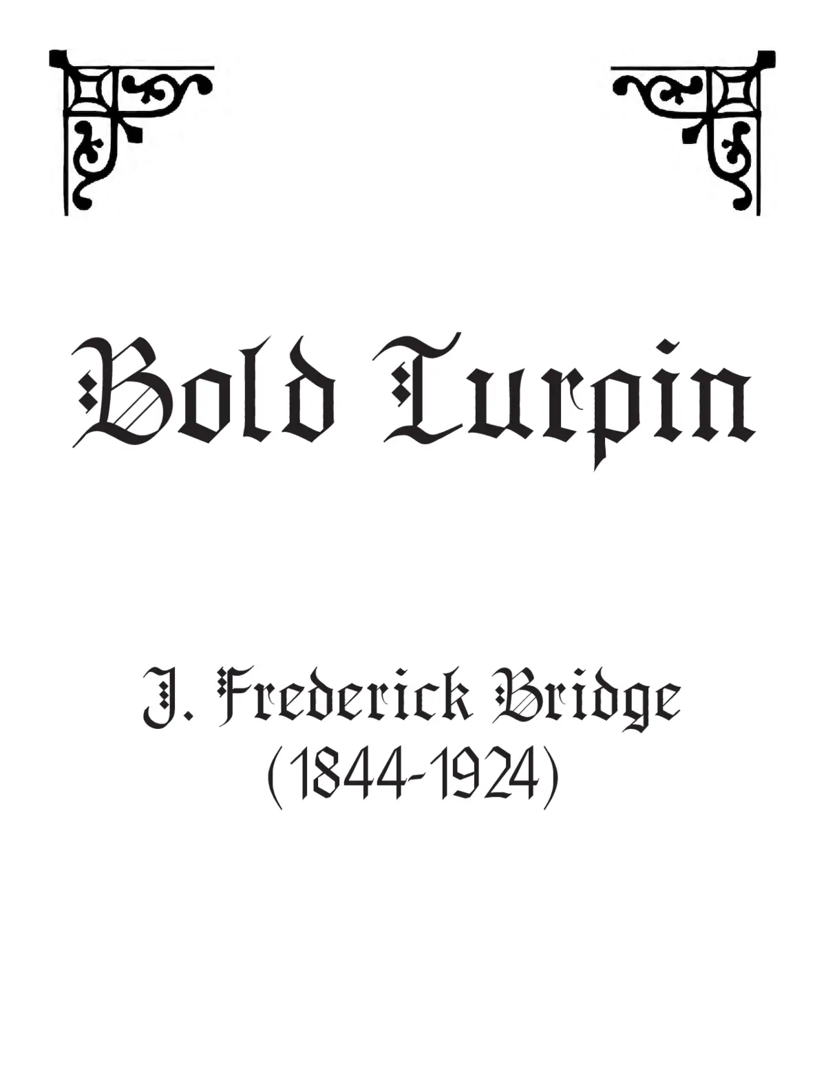 Bold Turpin - Page 1