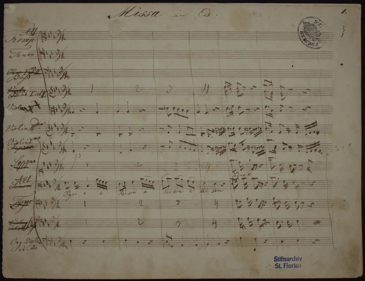 Mass in E-flat major - Page 1