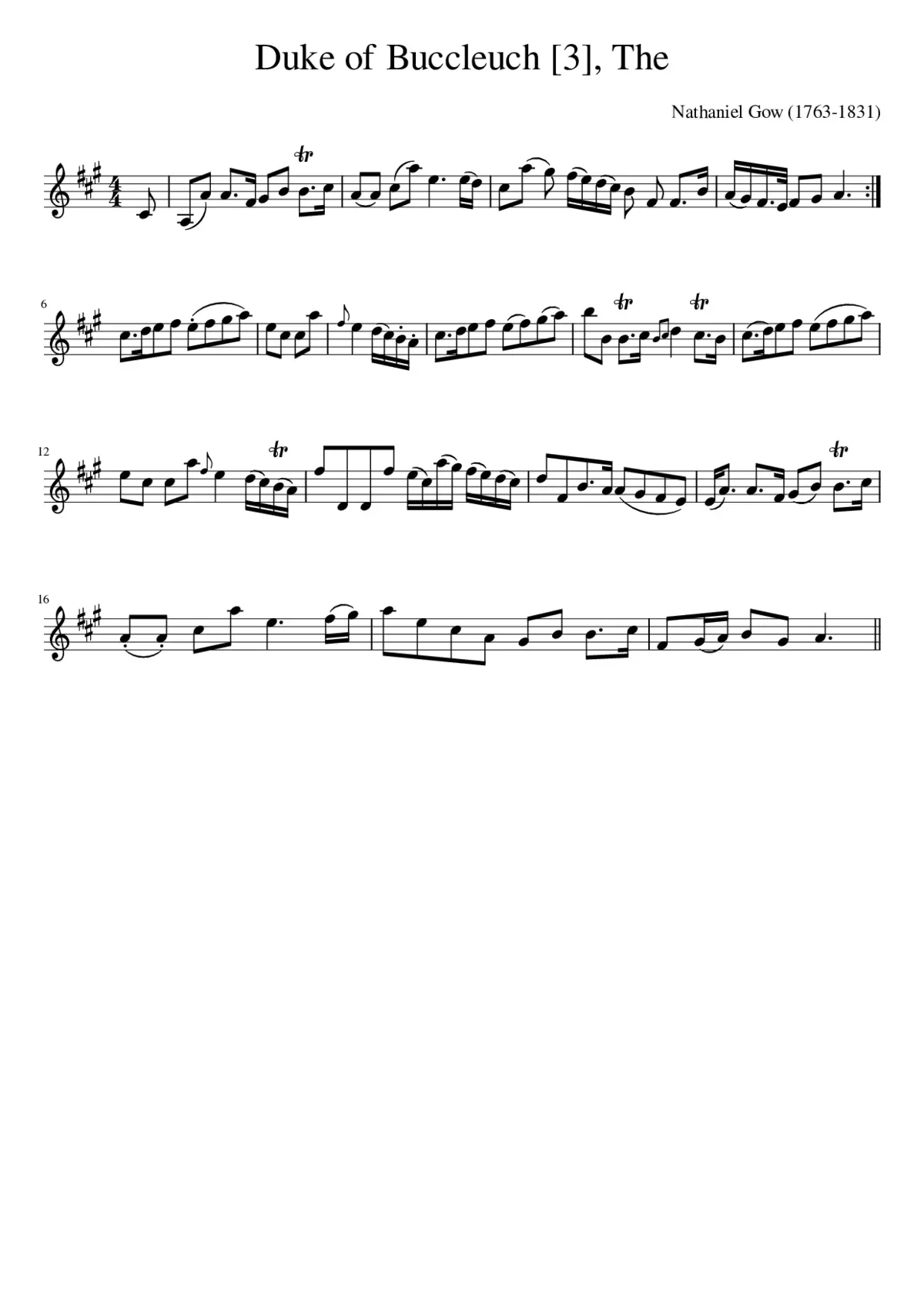 The Duke of Buccleuch - Page 1