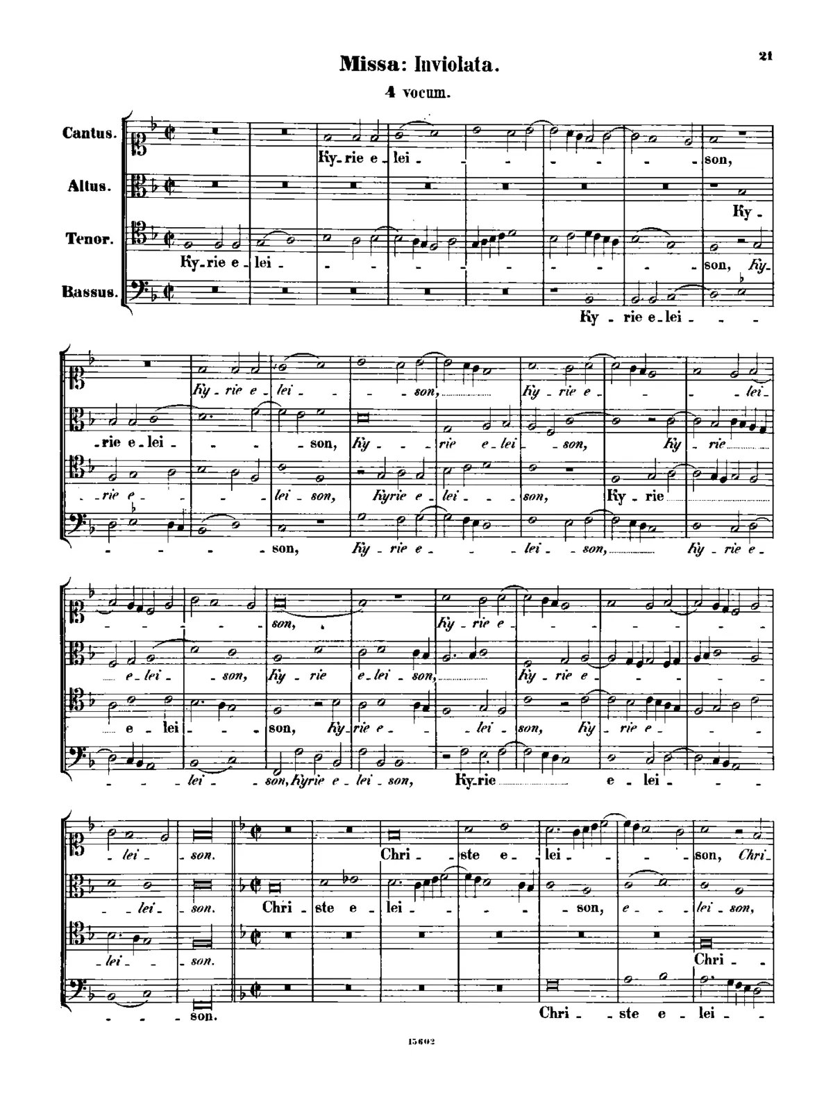 Missa Inviolata - Page 1