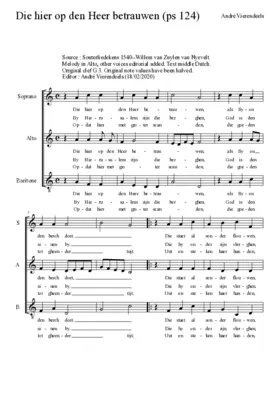 Die hier op den Heer betrauwen