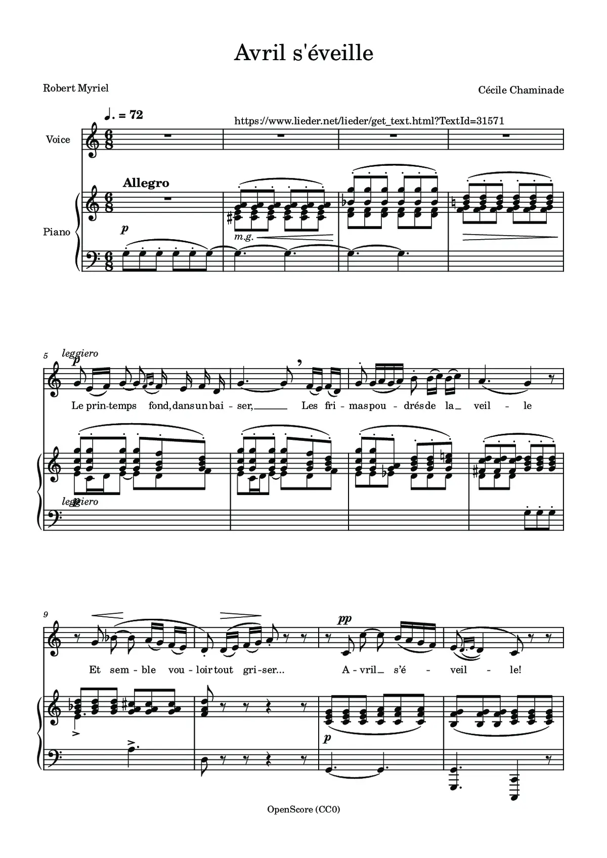 Avril s’éveille - Page 1