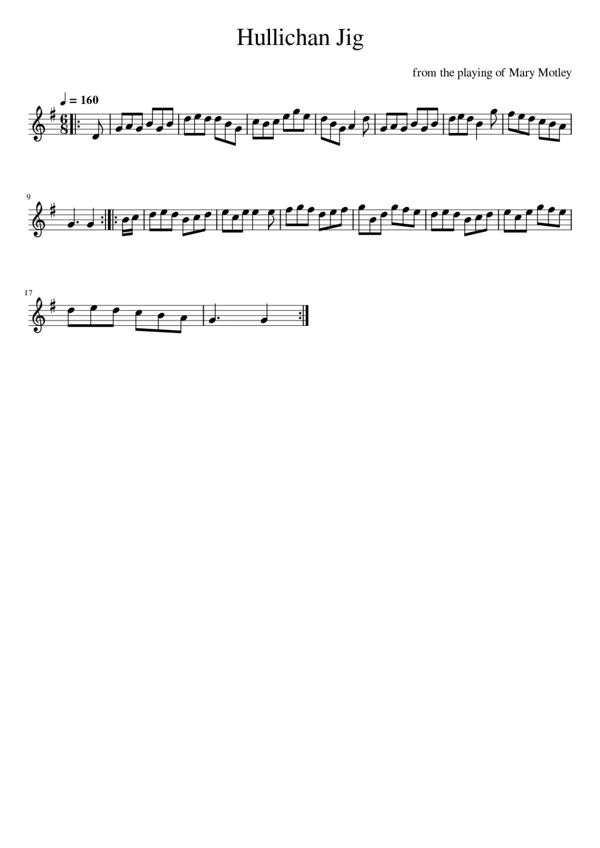 Hullichan Jig - Page 1