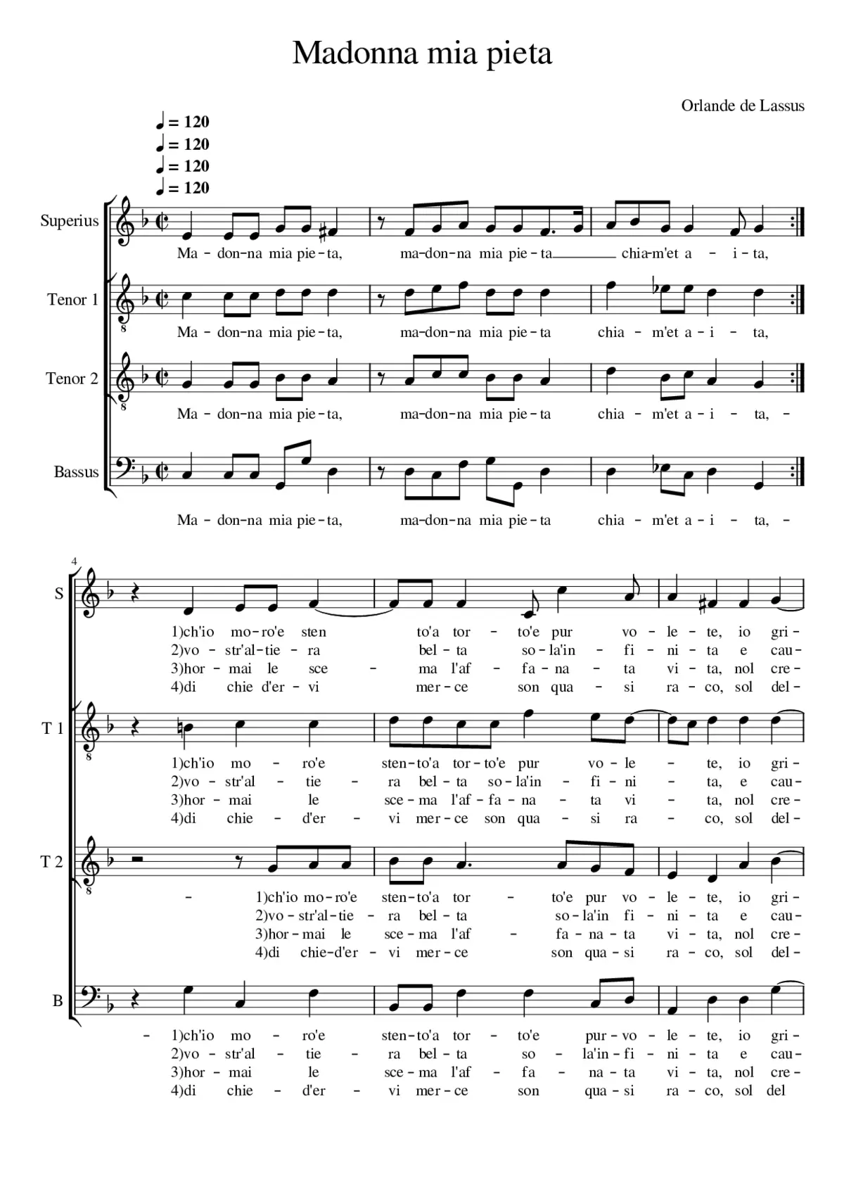 Madonna mia pietà - Page 1