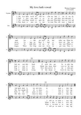 My love hath vowed he will forsake me