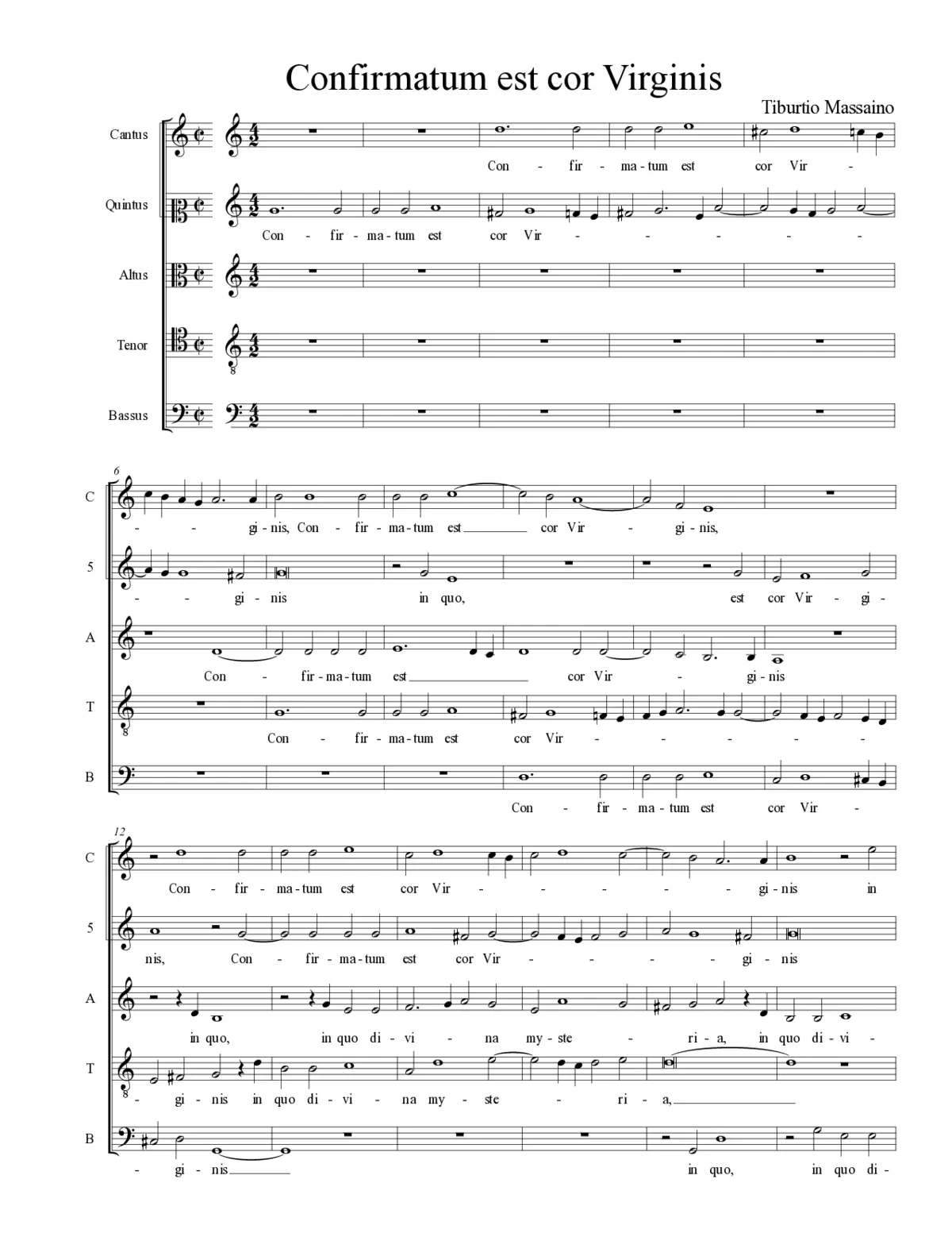 Confirmatum est cor Virginis - Page 1
