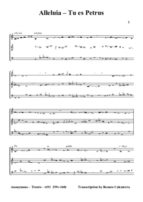 Alleluia - Tu es Petrus
