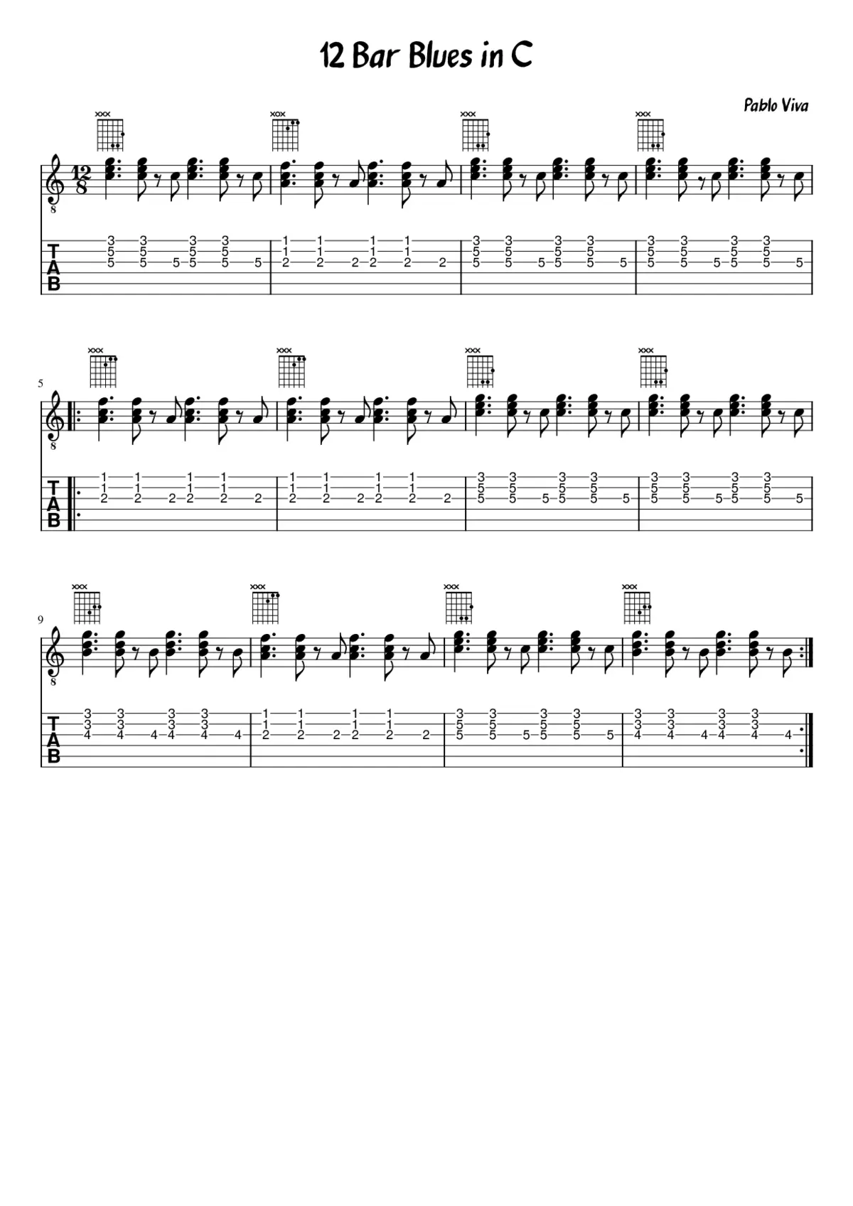 12 bar blues - Page 1