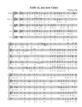 Ardo sì, ma non t'amo