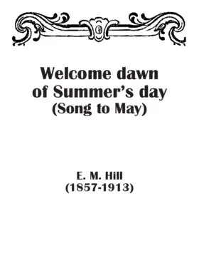 Welcome dawn of summer's day
