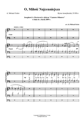 O, miłość najcenniejsza