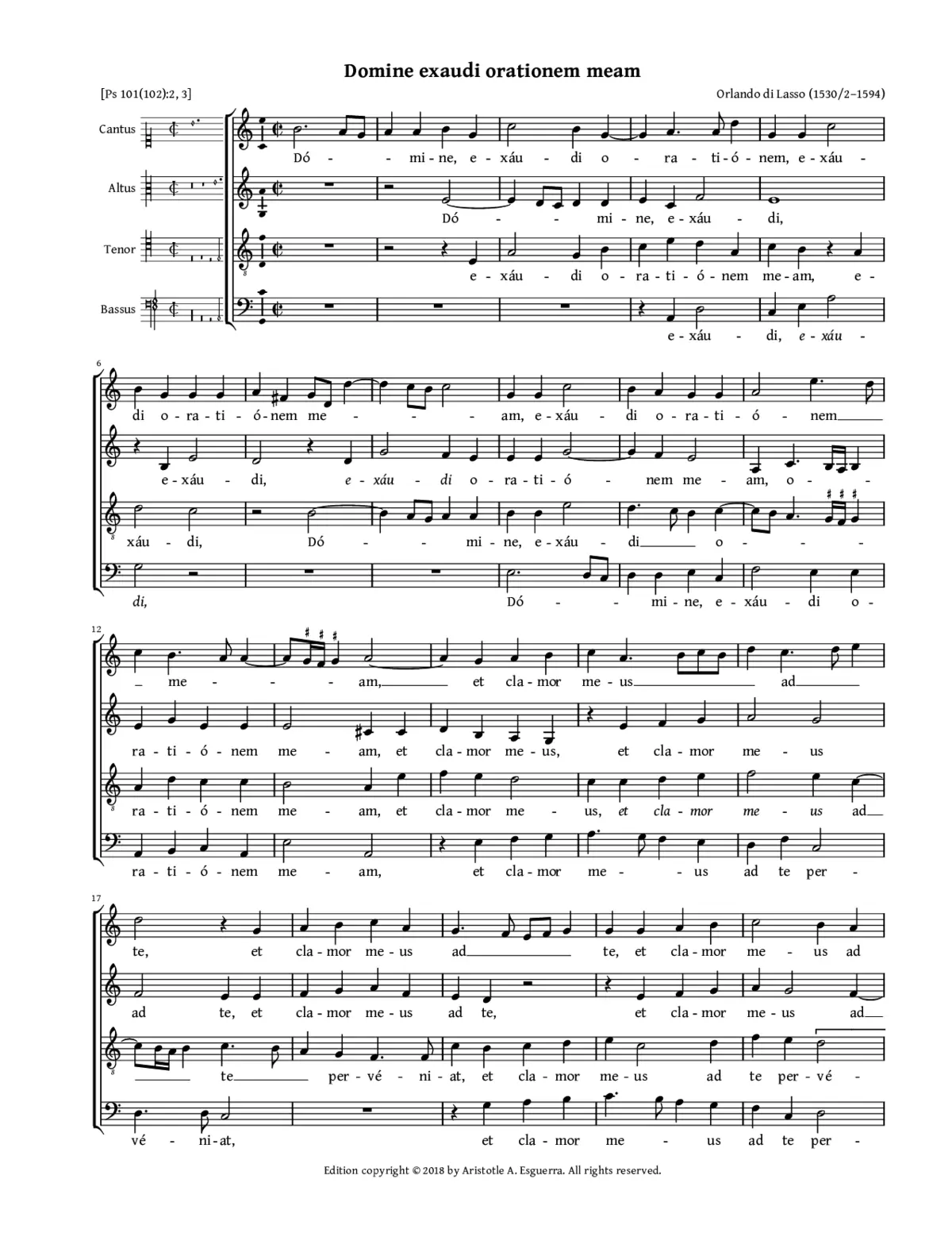 Domine, exaudi orationem meam - Page 1
