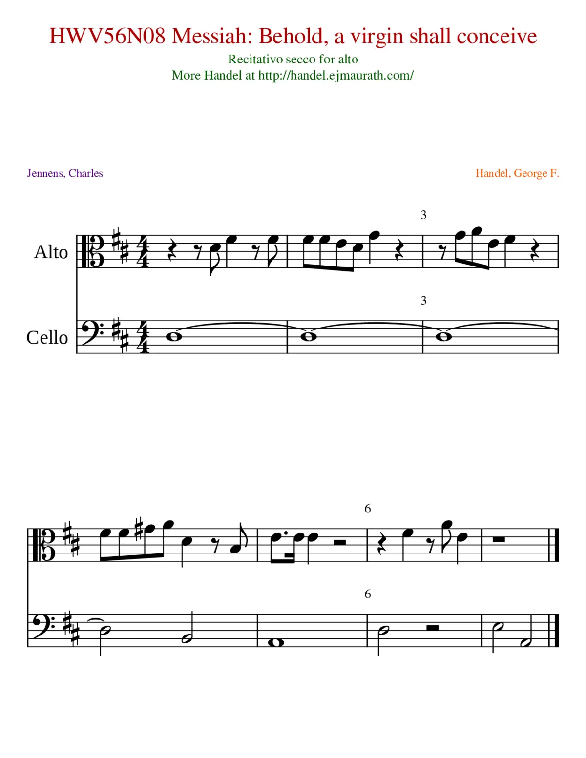Messiah HWV 56 - Page 1