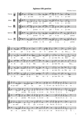 Agimus tibi gratias a 5 (II)