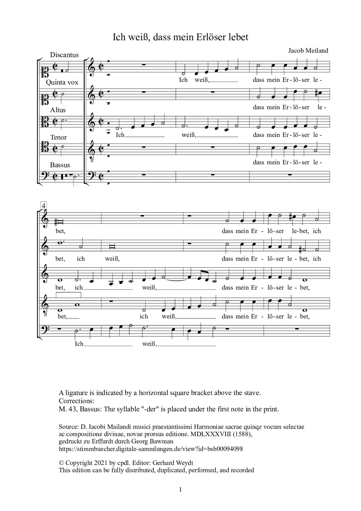 Ich weiß, dass mein Erlöser lebet II - Page 1