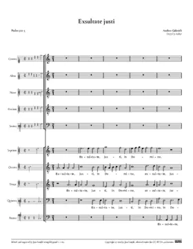 Exsultate iusti a 10