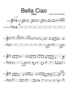 Bella Ciao Fuga para cuerda