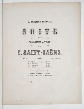 Suite for Cello and Piano