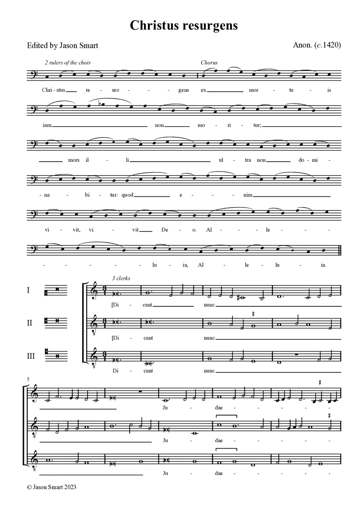 Christus resurgens (Egerton MS) - Page 1