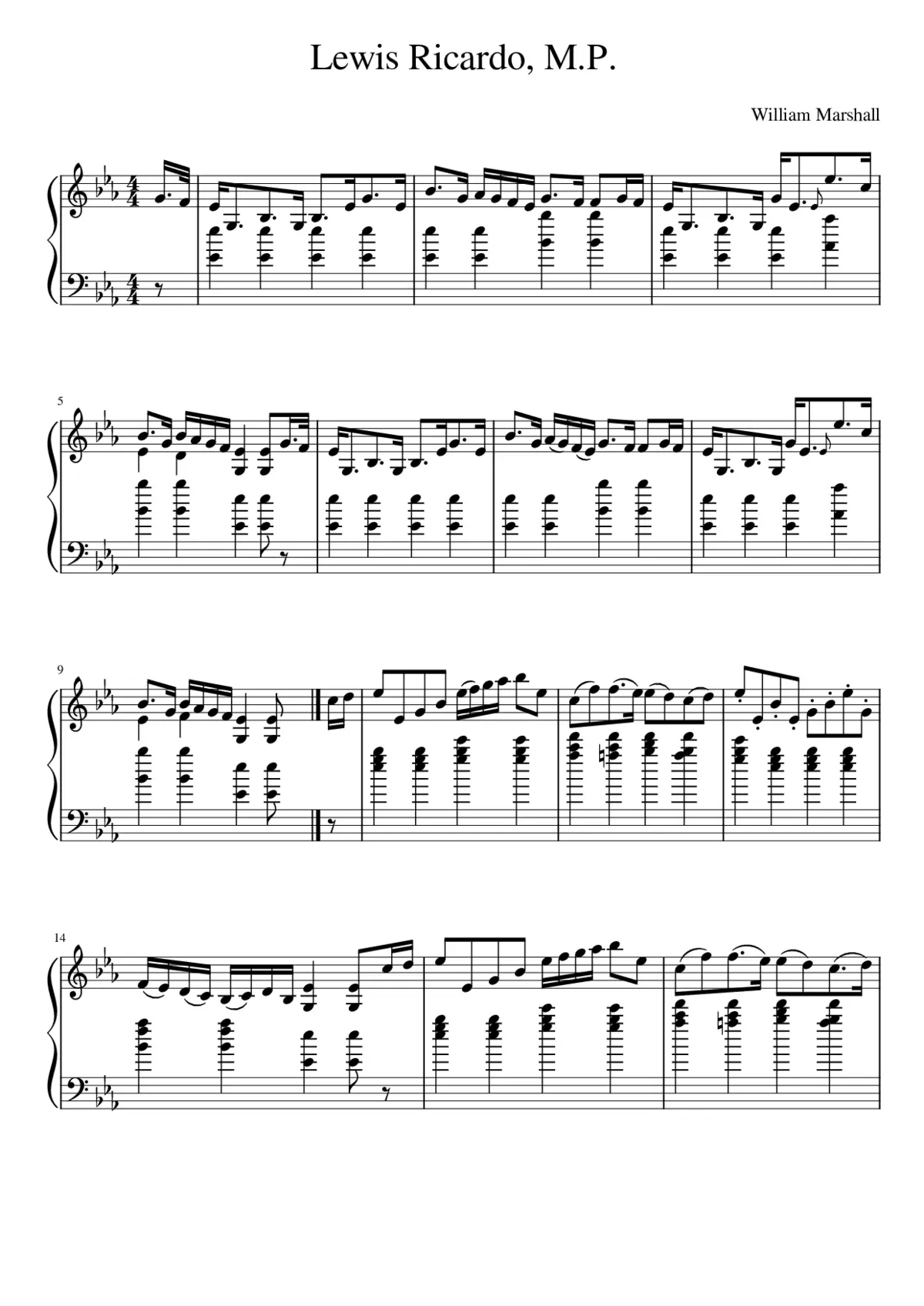 Lewis Ricardo M.P. - Page 1