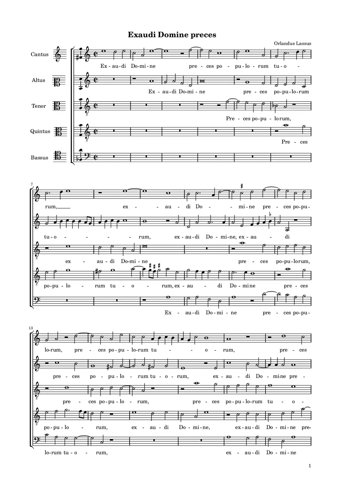 Exaudi Domine preces - Page 1