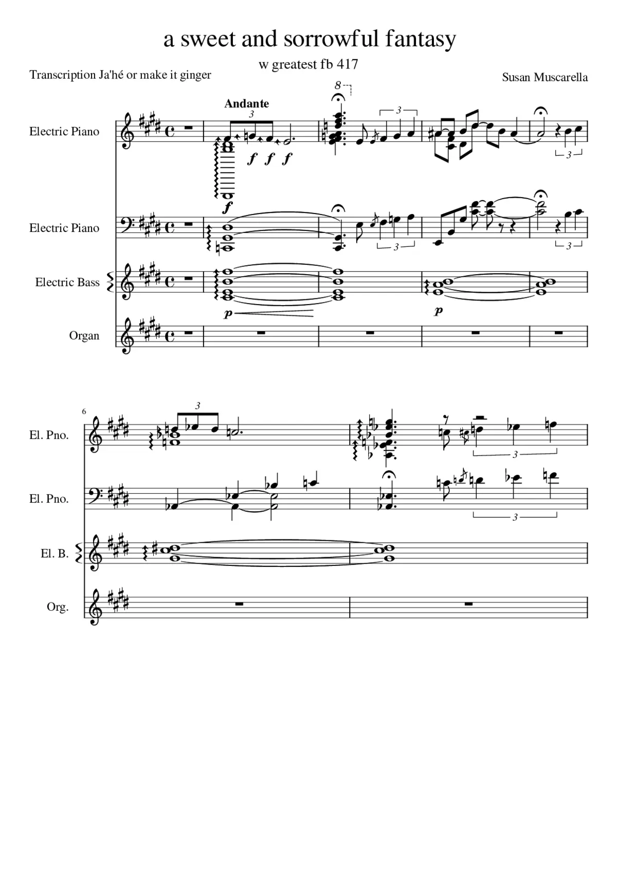 a sweet and sorrowful fantasy - Page 1