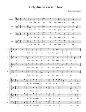 Deh, dimmi car mio ben