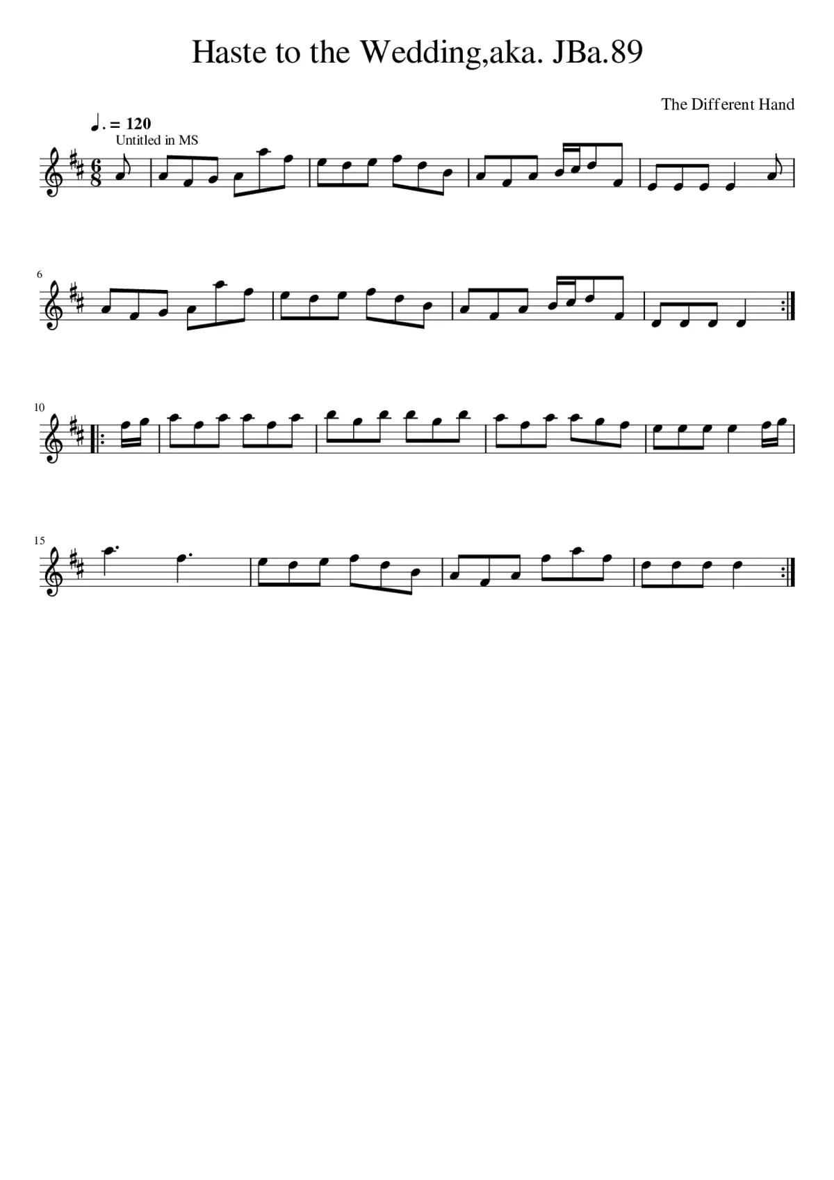 Haste to the Weddingaka. JBa.89 - Page 1