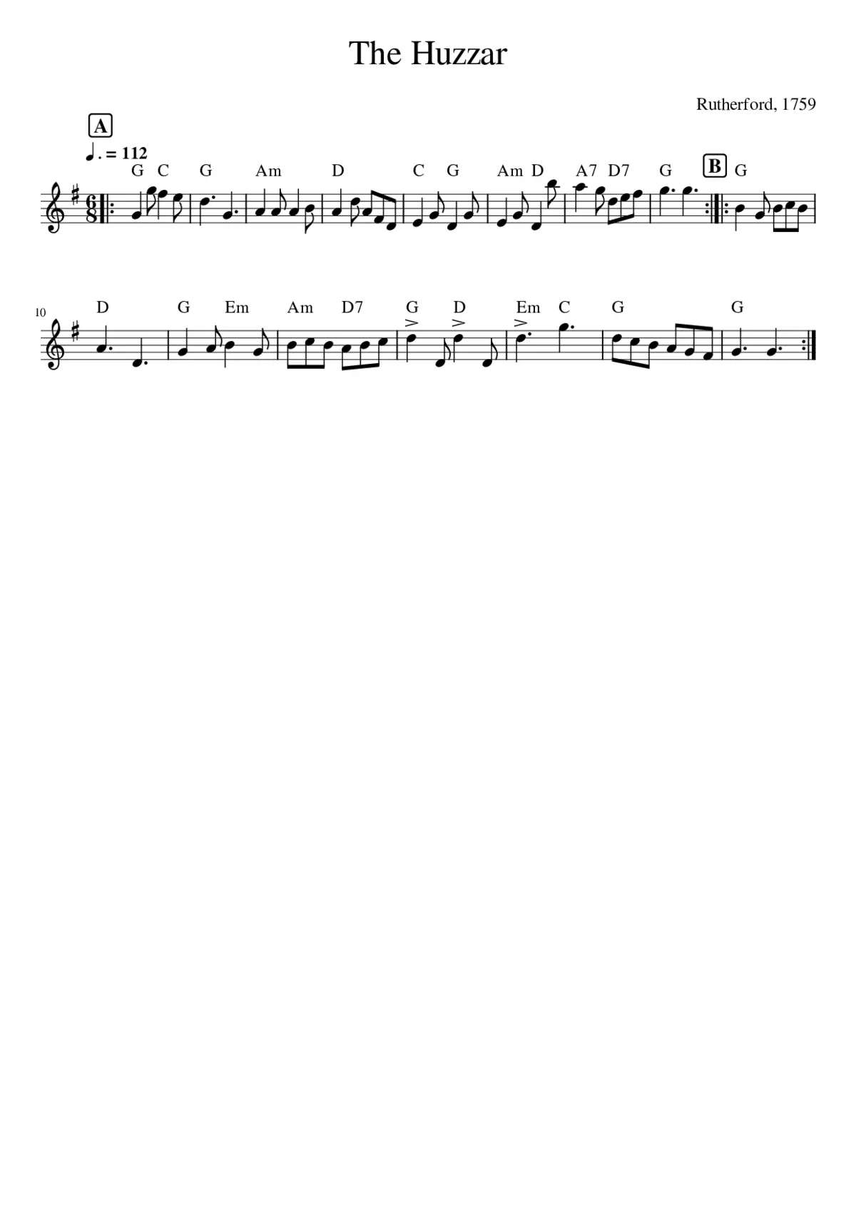The Huzzar - Page 1