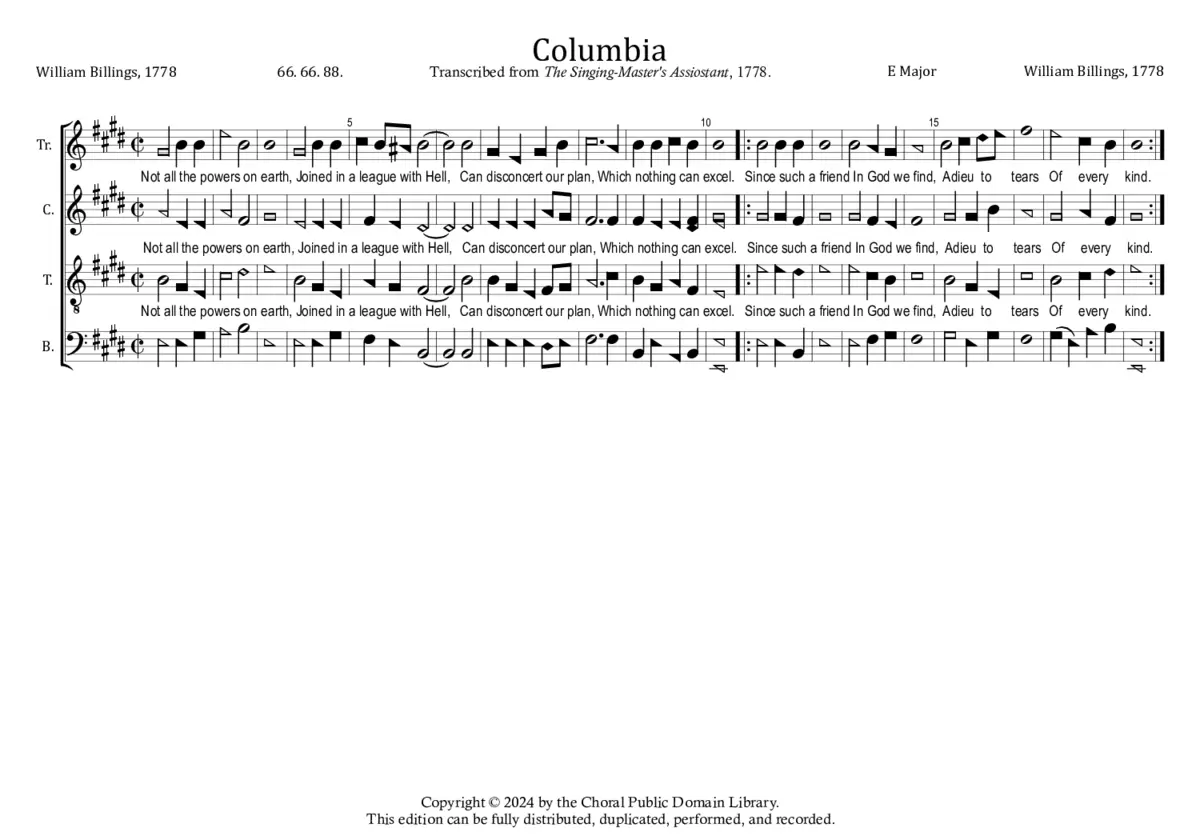 Columbia - Page 1