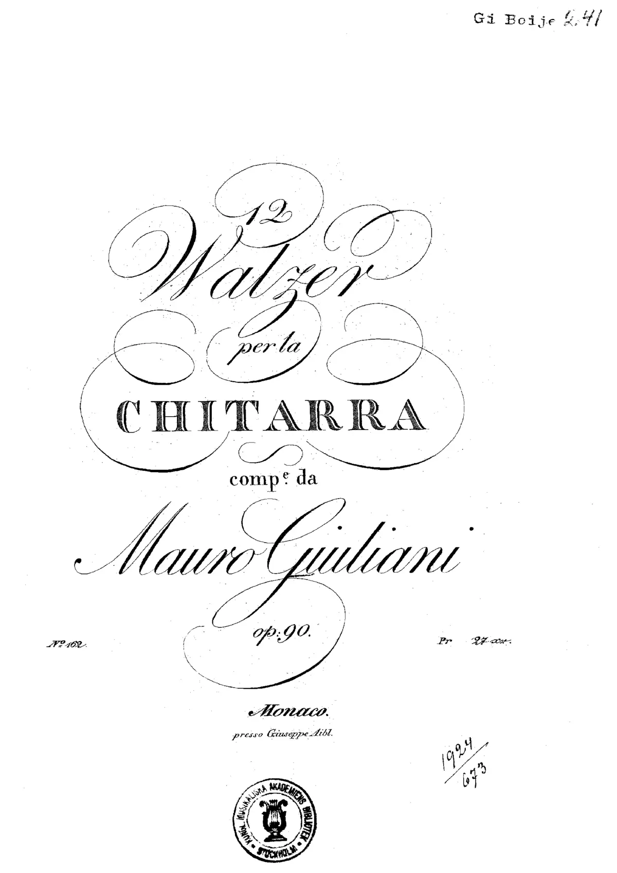 12 Waltzes - Page 1
