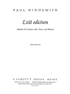 Exiit edictum