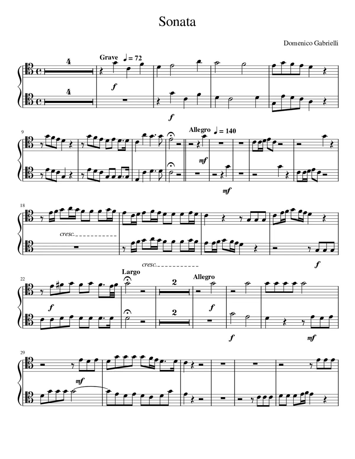 Sonata - Page 1