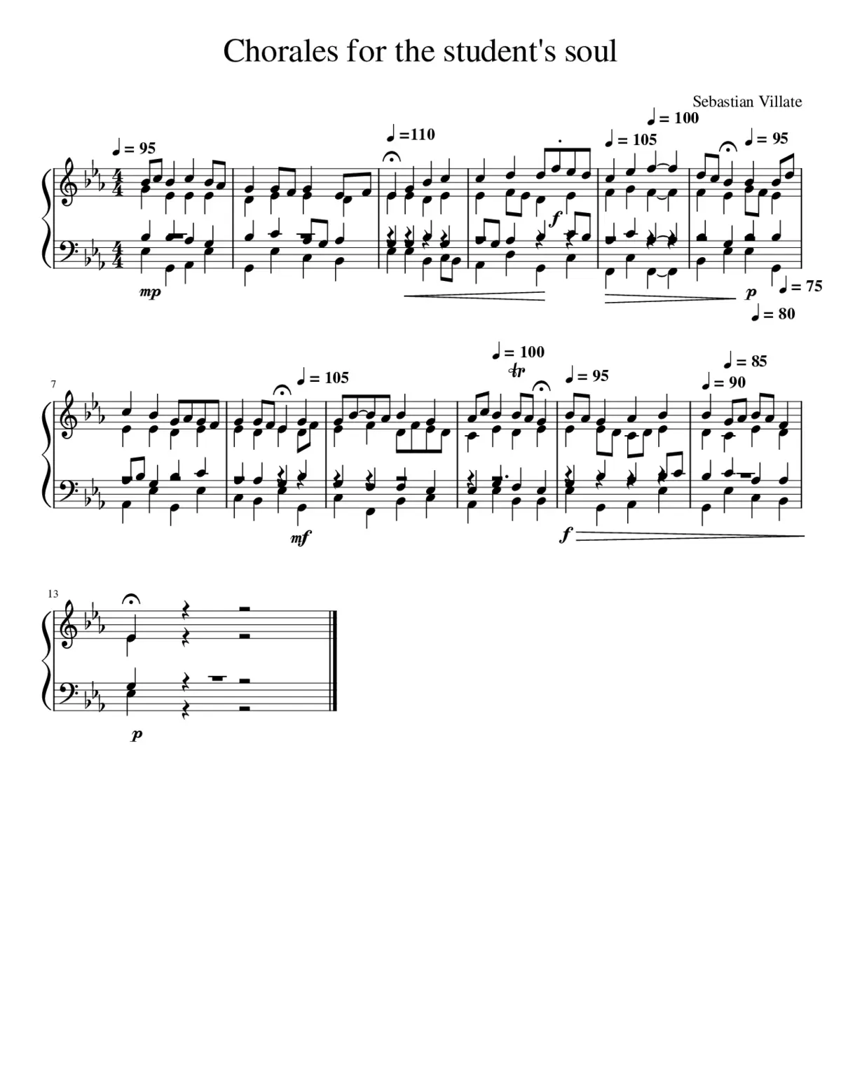 Chorales for the student's soul - Page 1