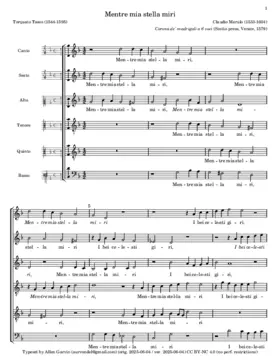 Mentre, mia stella, miri