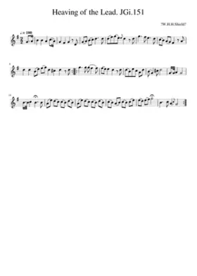 Heaving of the Lead. JGi.151