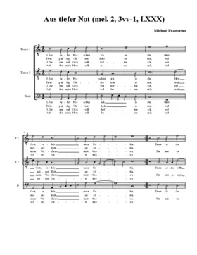 Aus tiefer Not schrei ich zu dir(2) 3vv-1