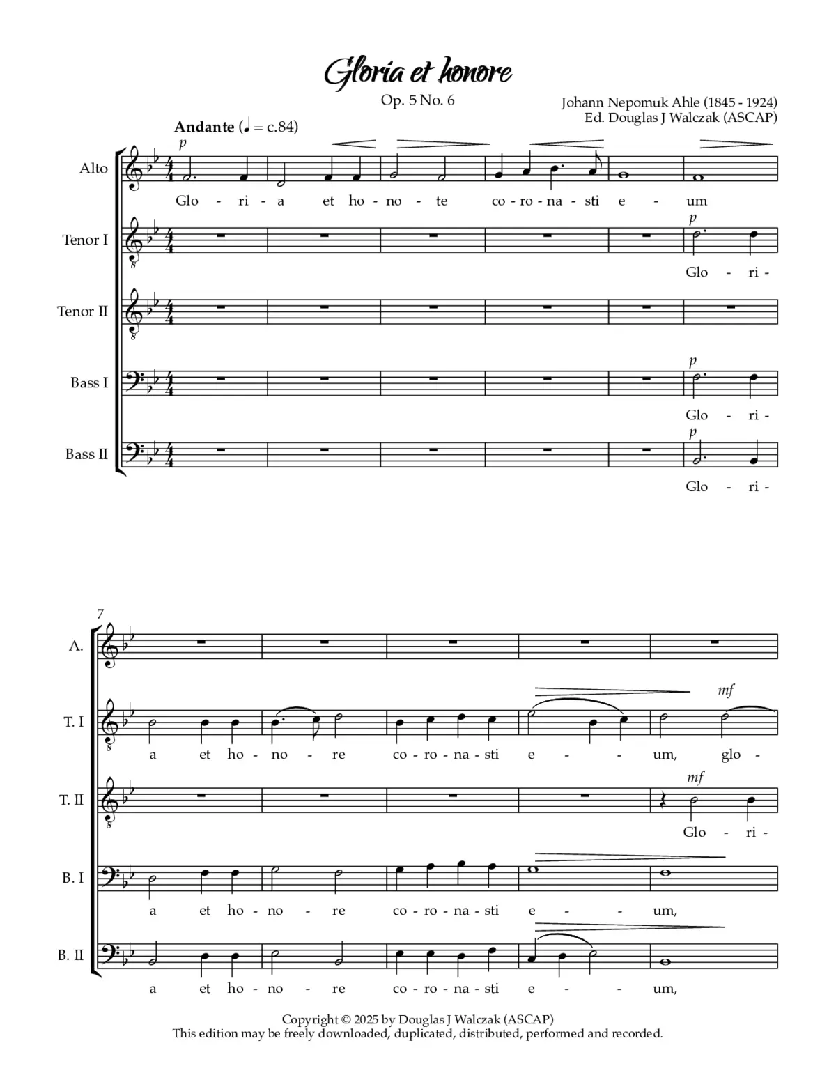 Gloria et honore - Page 1