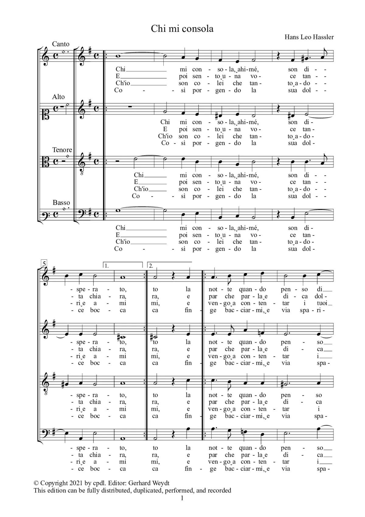 Chi mi consola - Page 1