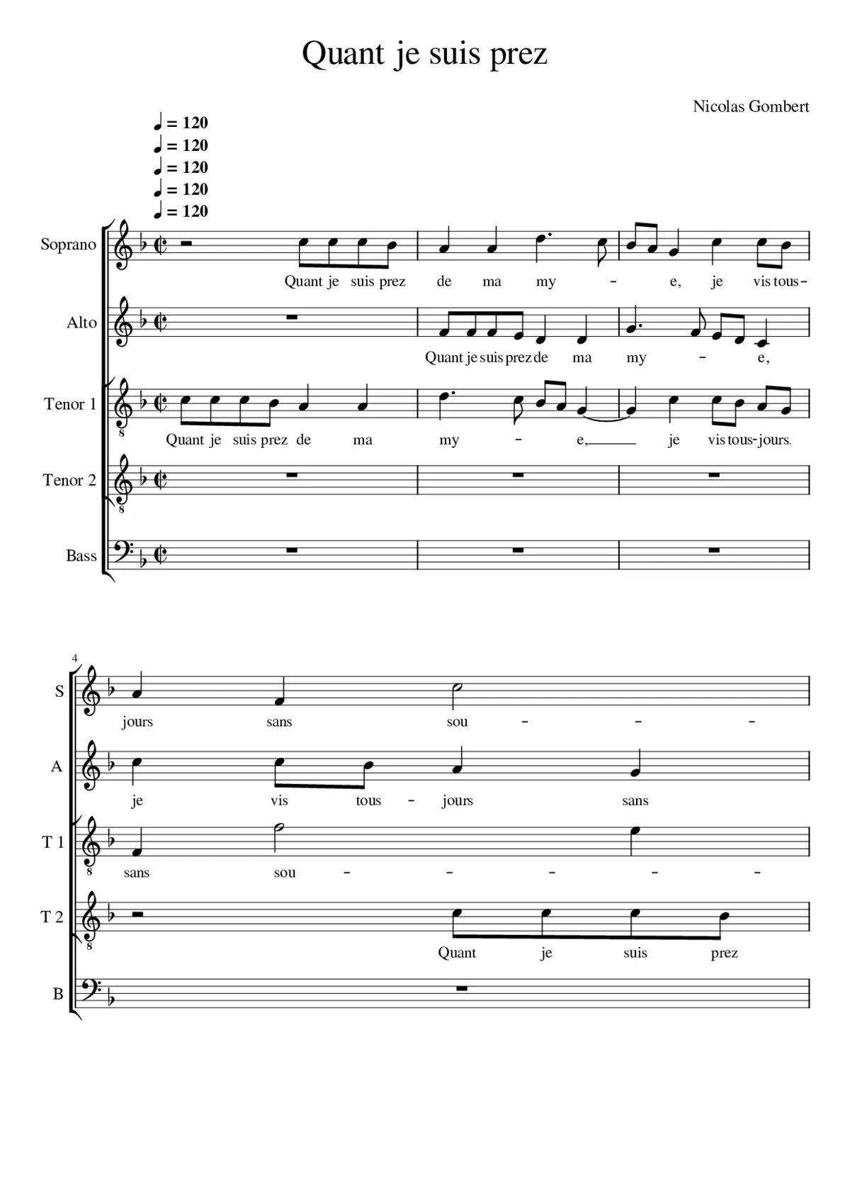 Quant je suis prez - Page 1