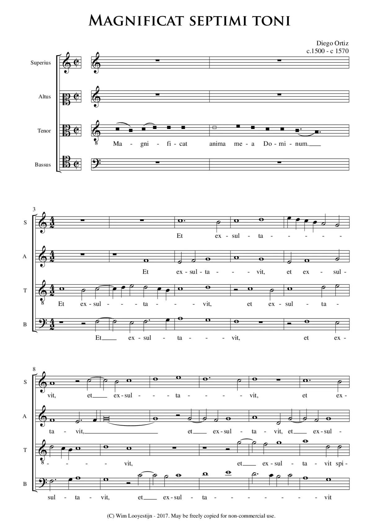 Magnificat septimi toni - Page 1