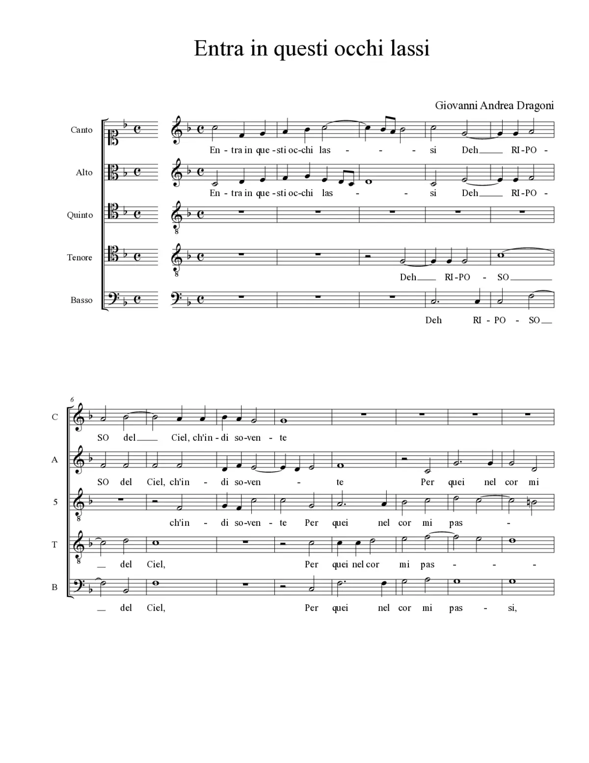Entra in questi occhi lassi - Page 1
