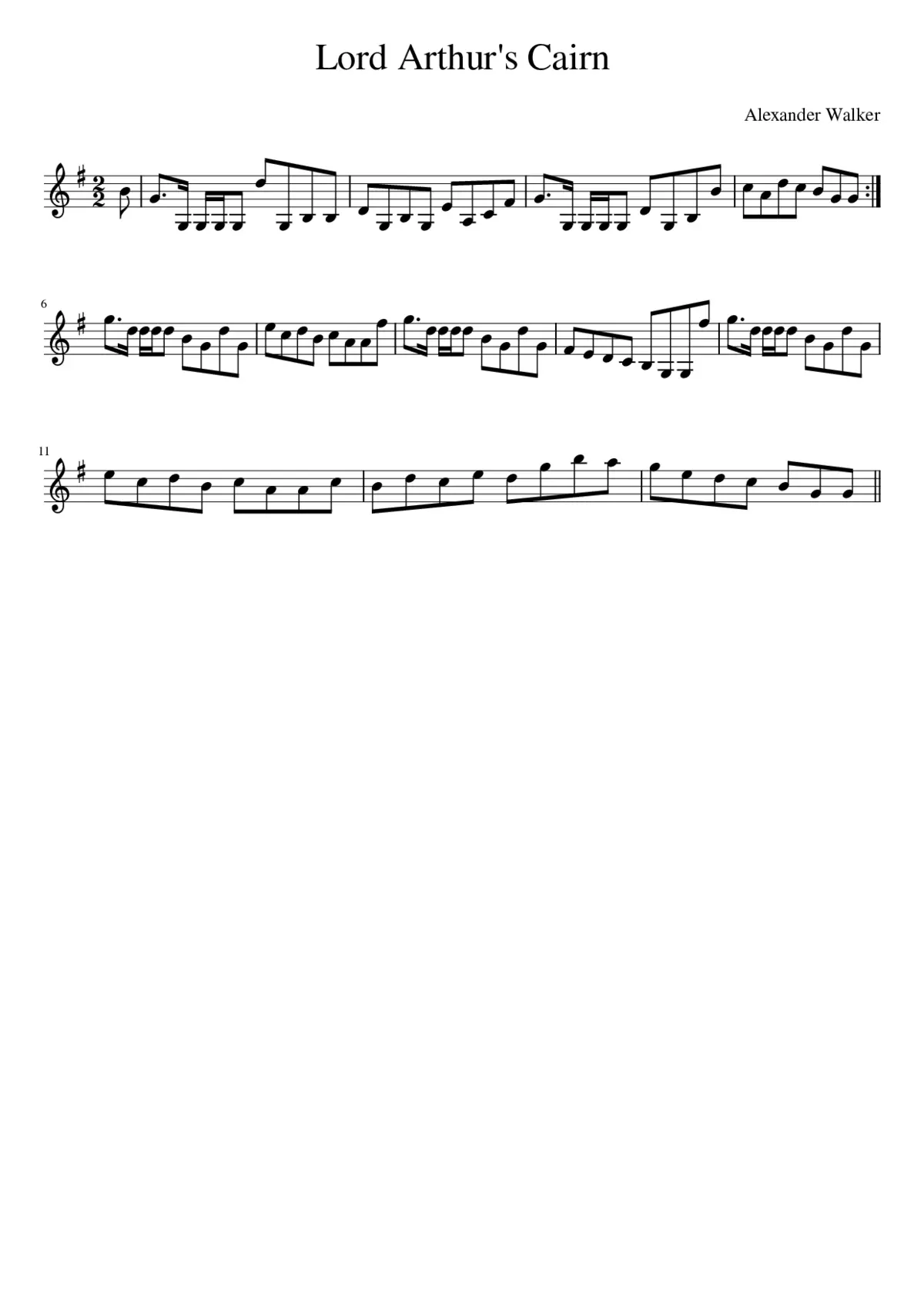 Lord Arthur's Cairn - Page 1