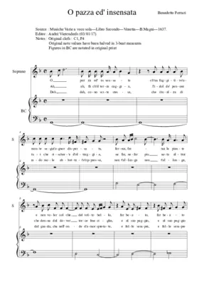 O pazza ed' insensata