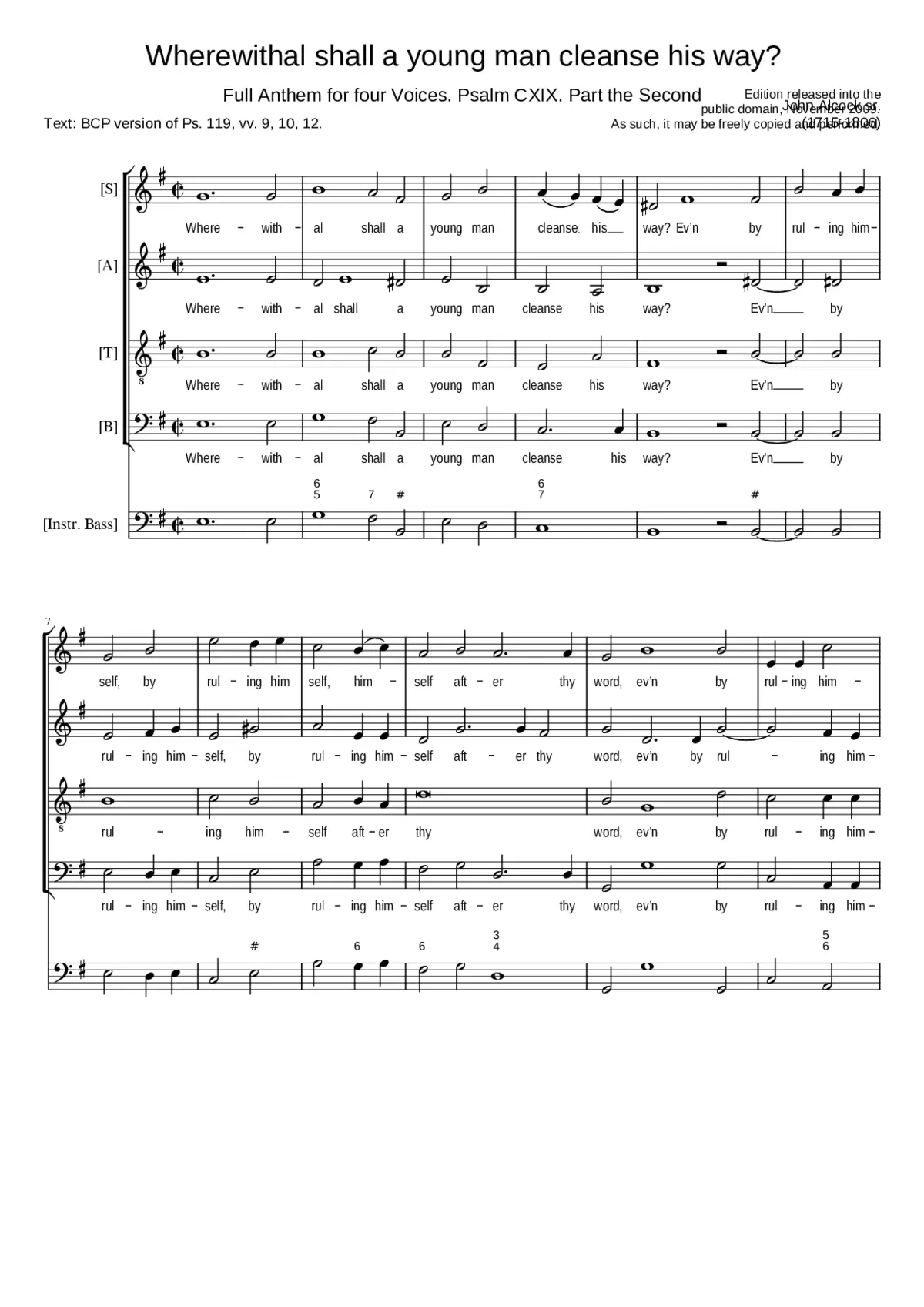 Wherewithal shall a young man cleanse his way? - Page 1