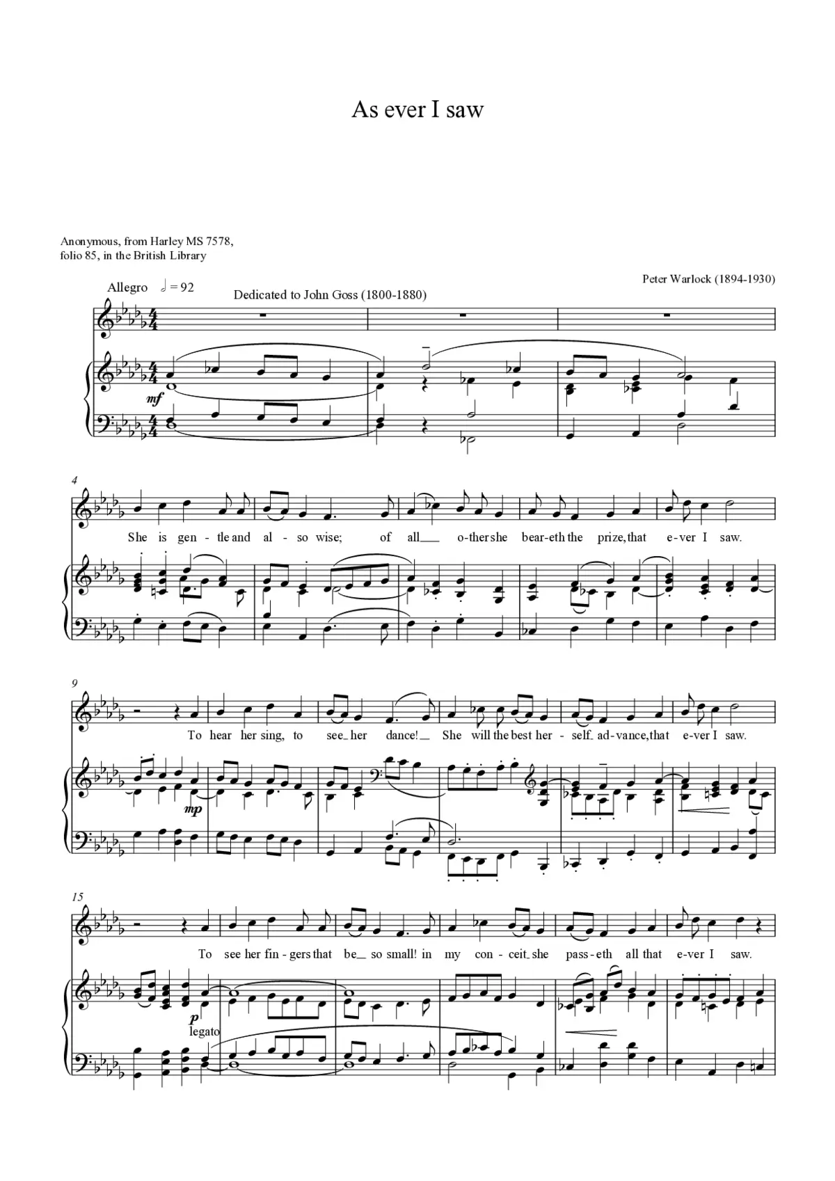 As ever I saw - Page 1